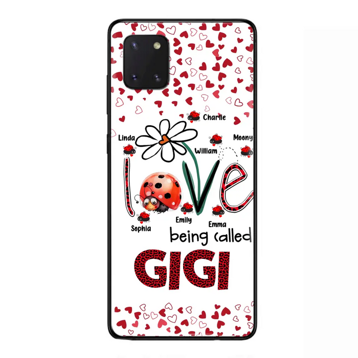 Custom Personalized Grandma Phone Case - Gift Idea For Grandma - Upto 7 Kids - Love Being Called Gigi - Cases For iPhone/Samsung