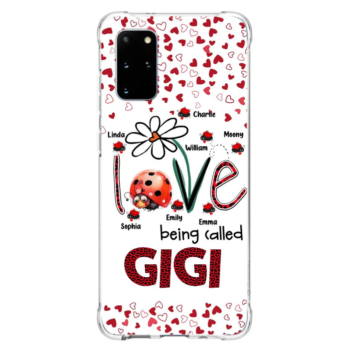 Custom Personalized Grandma Phone Case - Gift Idea For Grandma - Upto 7 Kids - Love Being Called Gigi - Cases For iPhone/Samsung