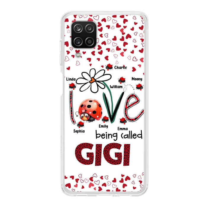 Custom Personalized Grandma Phone Case - Gift Idea For Grandma - Upto 7 Kids - Love Being Called Gigi - Cases For iPhone/Samsung