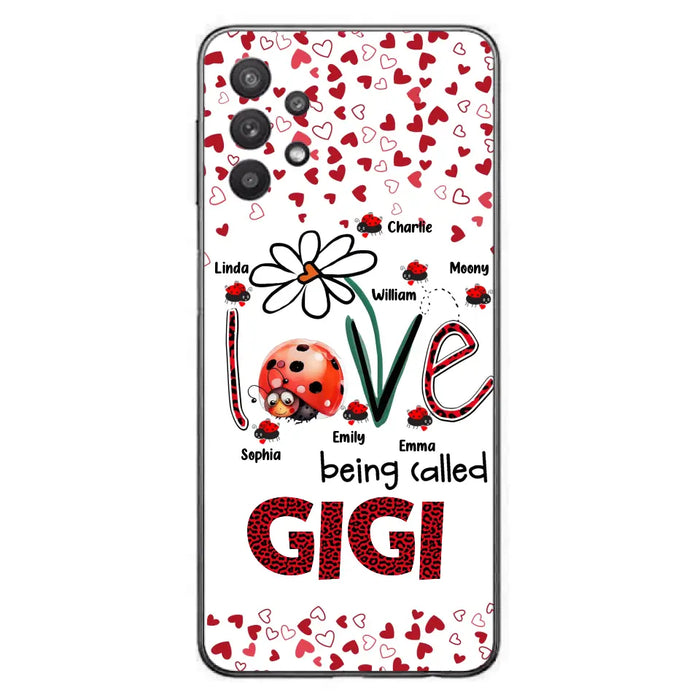 Custom Personalized Grandma Phone Case - Gift Idea For Grandma - Upto 7 Kids - Love Being Called Gigi - Cases For iPhone/Samsung