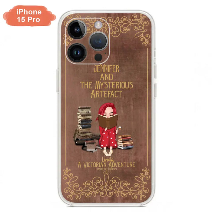 Custom Personalized Reading Girl Phone Case - Gift Idea For Reading Lovers - Mysterious Artefact - Cases For iPhone/Samsung