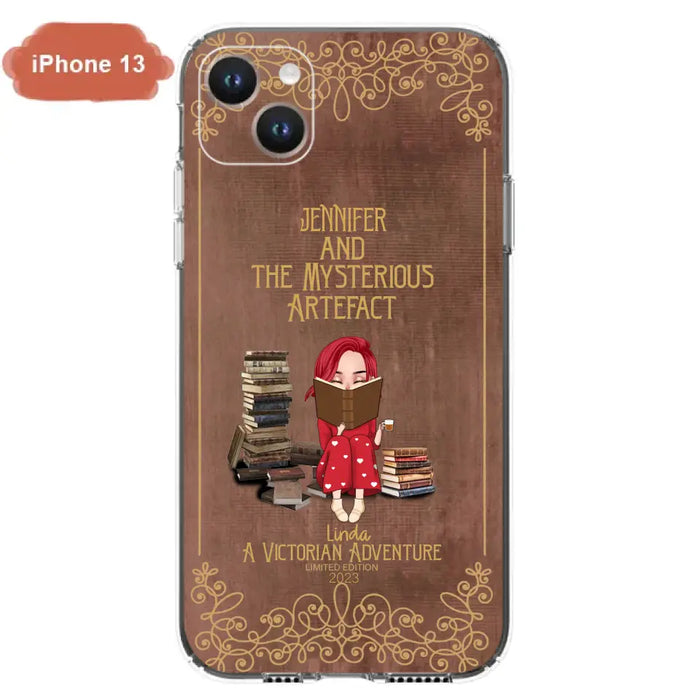 Custom Personalized Reading Girl Phone Case - Gift Idea For Reading Lovers - Mysterious Artefact - Cases For iPhone/Samsung