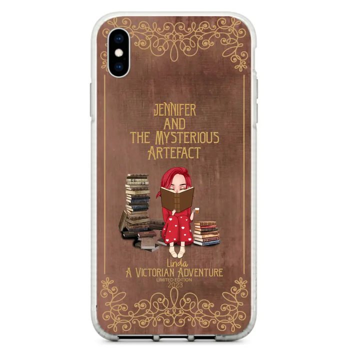 Custom Personalized Reading Girl Phone Case - Gift Idea For Reading Lovers - Mysterious Artefact - Cases For iPhone/Samsung