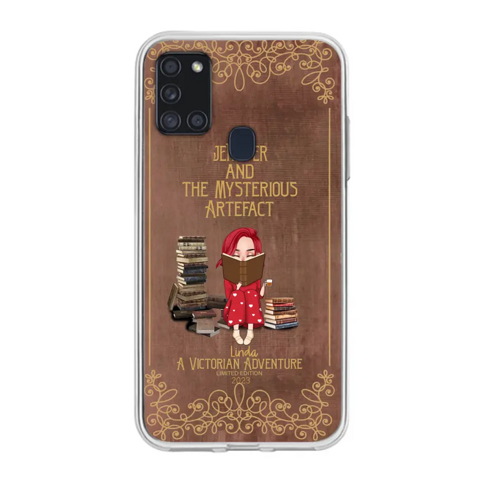 Custom Personalized Reading Girl Phone Case - Gift Idea For Reading Lovers - Mysterious Artefact - Cases For iPhone/Samsung