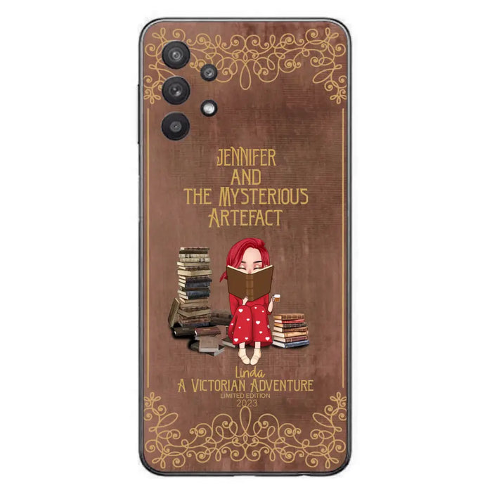 Custom Personalized Reading Girl Phone Case - Gift Idea For Reading Lovers - Mysterious Artefact - Cases For iPhone/Samsung