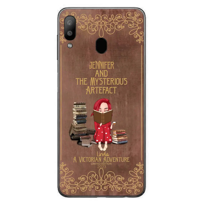 Custom Personalized Reading Girl Phone Case - Gift Idea For Reading Lovers - Mysterious Artefact - Cases For iPhone/Samsung