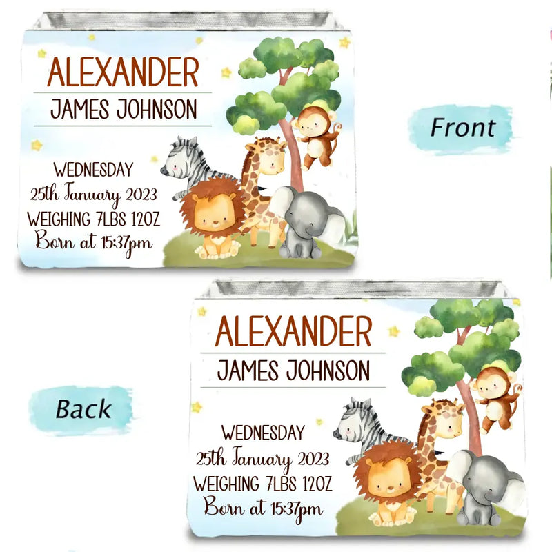 Personalized Baby Toy Storage Box - Gift Idea For Kids