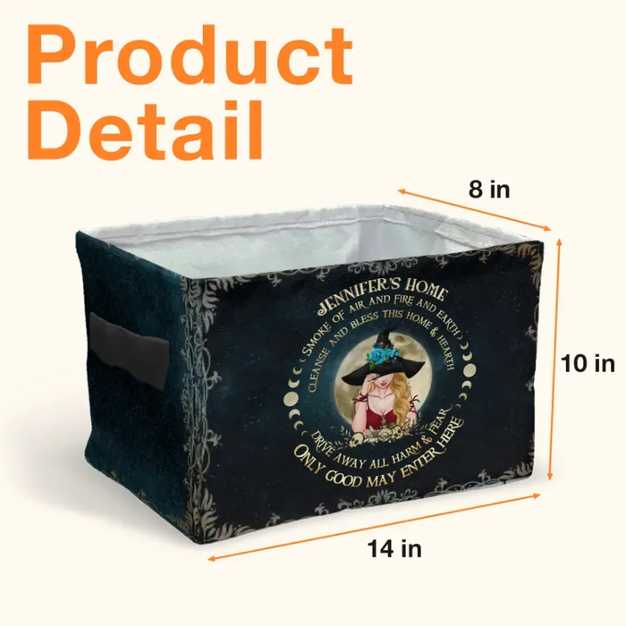 Personalized Witch Storage Box - Gift Idea For Halloween/Wicca Decor/Pagan Decor - Only Good May Enter Here