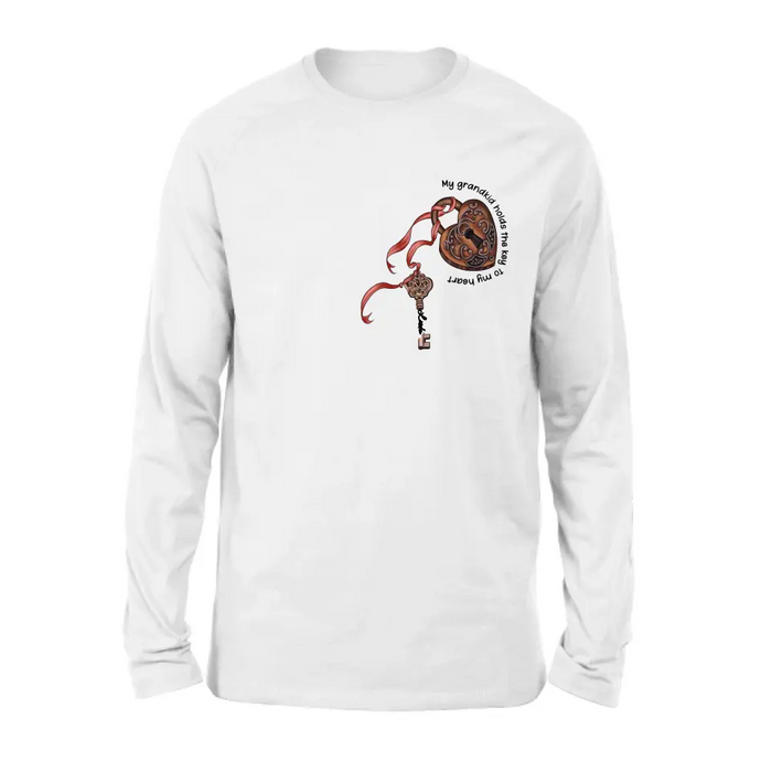 Personalized Grandma Shirt/Hoodie - Up to 10 Kids/Grandkids - Mother's Day Gift Idea For Grandma/Mom - My Grandkids Hold The Key To My Heart