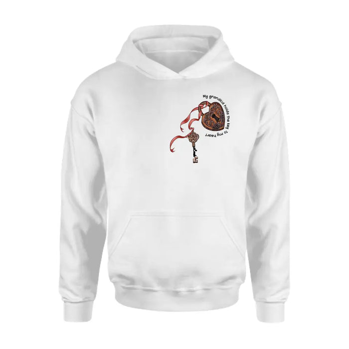 Personalized Grandma Shirt/Hoodie - Up to 10 Kids/Grandkids - Mother's Day Gift Idea For Grandma/Mom - My Grandkids Hold The Key To My Heart