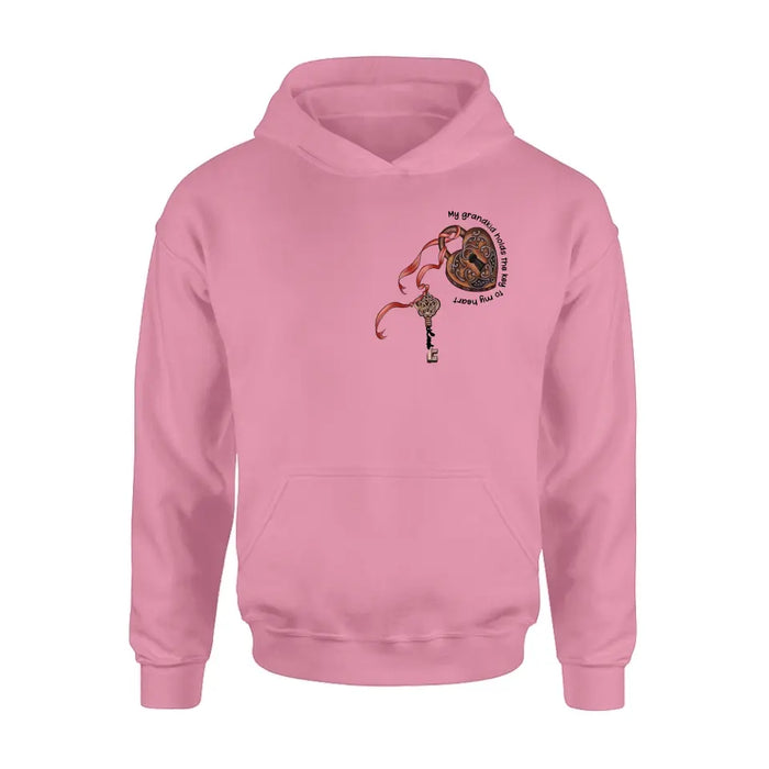 Personalized Grandma Shirt/Hoodie - Up to 10 Kids/Grandkids - Mother's Day Gift Idea For Grandma/Mom - My Grandkids Hold The Key To My Heart