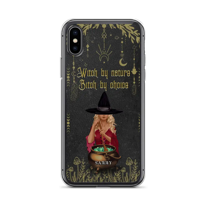 Custom Personalized Witch Phone Case - Gift Idea For Friends/Sisters/Wicca Decor/Pagan Decor - In My Kitchen Filled With Care I Welcome Water Earth Fire Air - Case for iPhone/Samsung