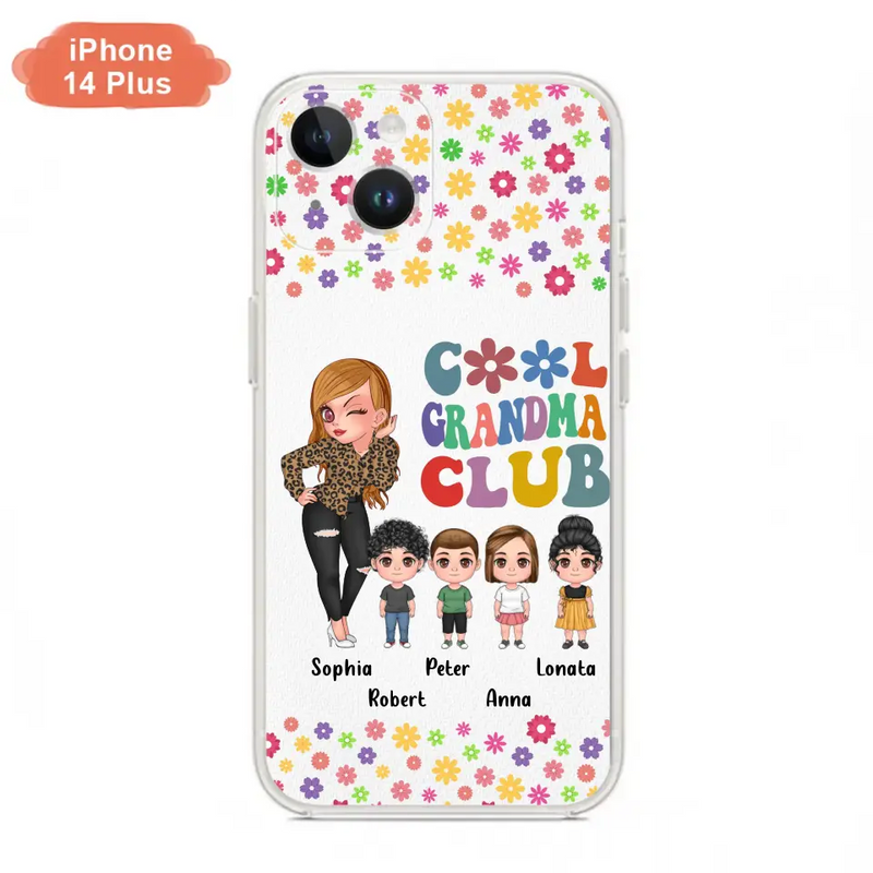 Personalized Cool Grandma Phone Case - Gift Idea For Grandma - Up to 4 Kids - Cases For iPhone/Samsung
