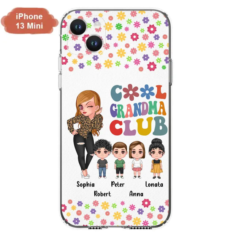 Personalized Cool Grandma Phone Case - Gift Idea For Grandma - Up to 4 Kids - Cases For iPhone/Samsung