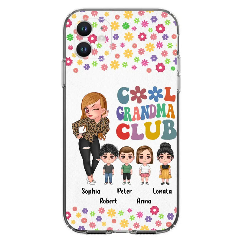 Personalized Cool Grandma Phone Case - Gift Idea For Grandma - Up to 4 Kids - Cases For iPhone/Samsung