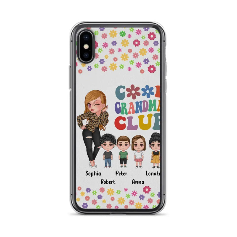 Personalized Cool Grandma Phone Case - Gift Idea For Grandma - Up to 4 Kids - Cases For iPhone/Samsung