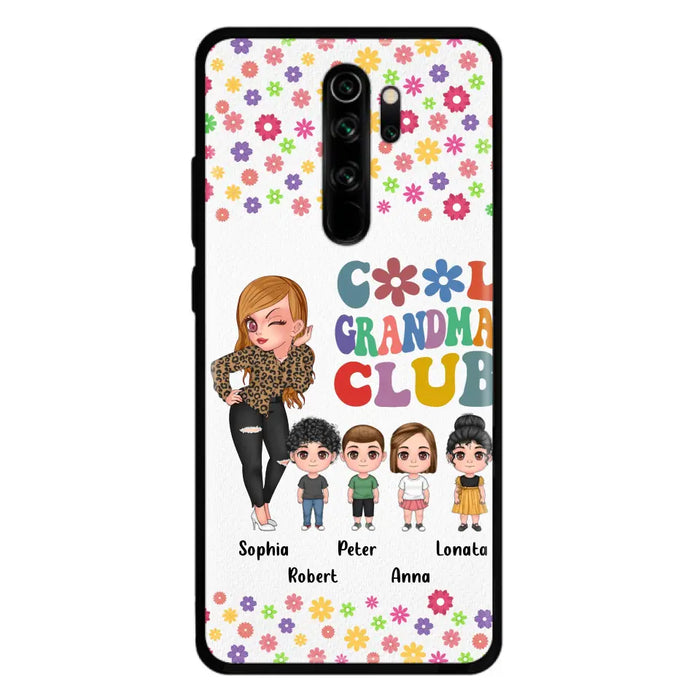 Custom Personalized Cool Grandma Phone Case - Gift Idea For Grandma - Upto 4 Kids - Cases For Oppo/Xiaomi/Huawei