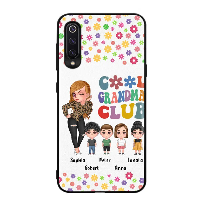 Custom Personalized Cool Grandma Phone Case - Gift Idea For Grandma - Upto 4 Kids - Cases For Oppo/Xiaomi/Huawei