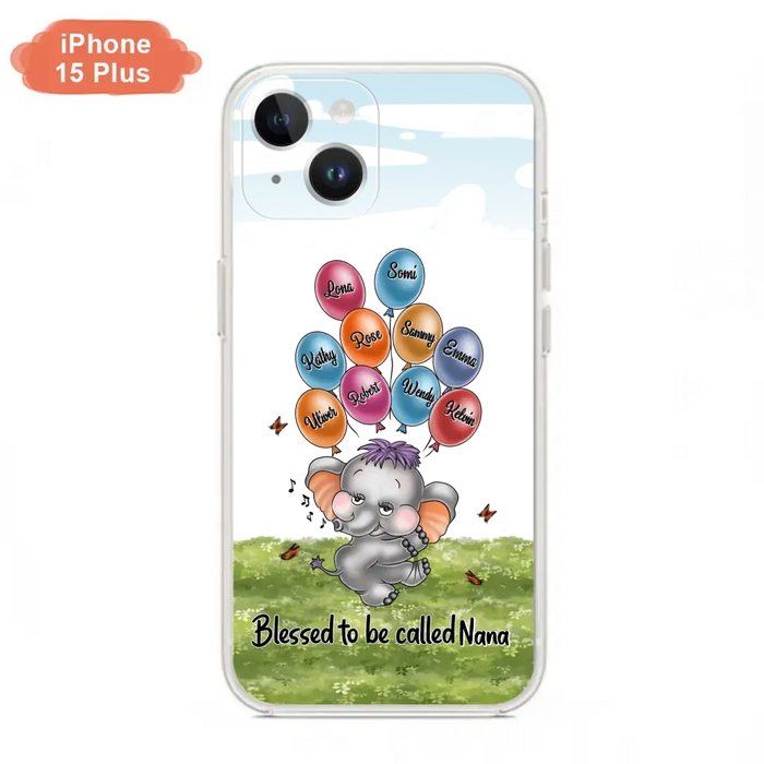 Personalized Grandma Phone Case - Up to 10 Kids - Gift Idea for Grandma/Mother's Day - Blessed To Be Called Nana