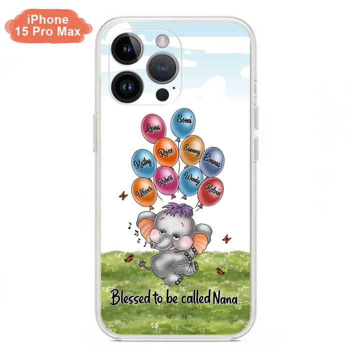 Personalized Grandma Phone Case - Up to 10 Kids - Gift Idea for Grandma/Mother's Day - Blessed To Be Called Nana
