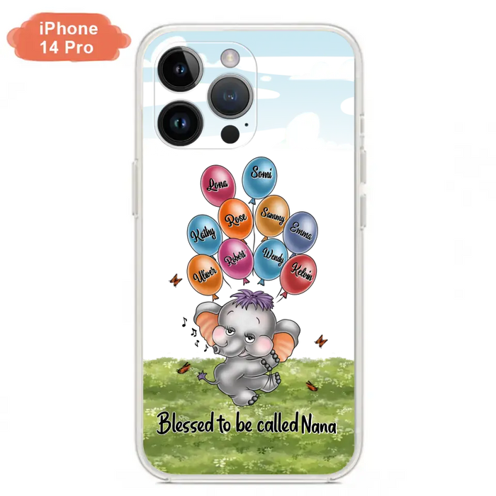 Personalized Grandma Phone Case - Up to 10 Kids - Gift Idea for Grandma/Mother's Day - Blessed To Be Called Nana