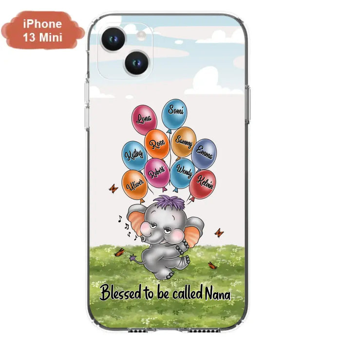 Personalized Grandma Phone Case - Up to 10 Kids - Gift Idea for Grandma/Mother's Day - Blessed To Be Called Nana