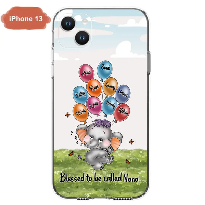 Personalized Grandma Phone Case - Up to 10 Kids - Gift Idea for Grandma/Mother's Day - Blessed To Be Called Nana