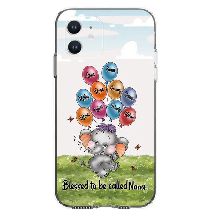 Personalized Grandma Phone Case - Up to 10 Kids - Gift Idea for Grandma/Mother's Day - Blessed To Be Called Nana