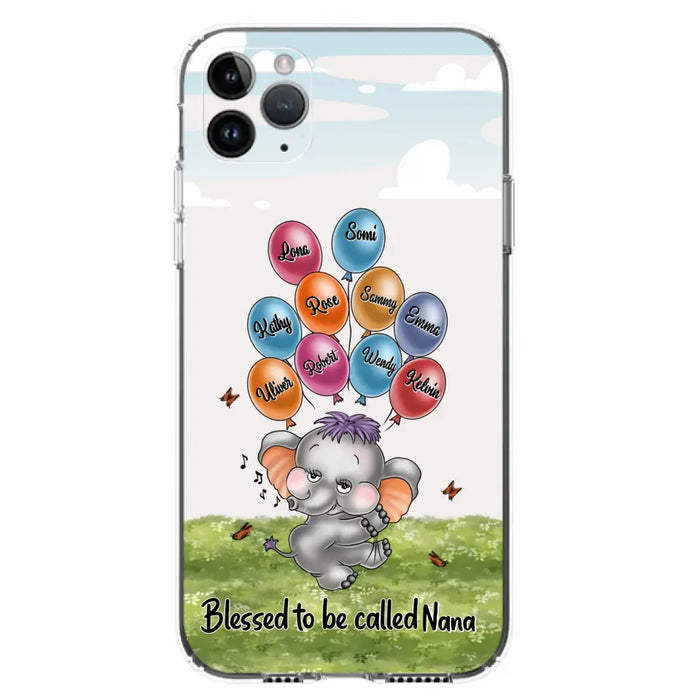Personalized Grandma Phone Case - Up to 10 Kids - Gift Idea for Grandma/Mother's Day - Blessed To Be Called Nana