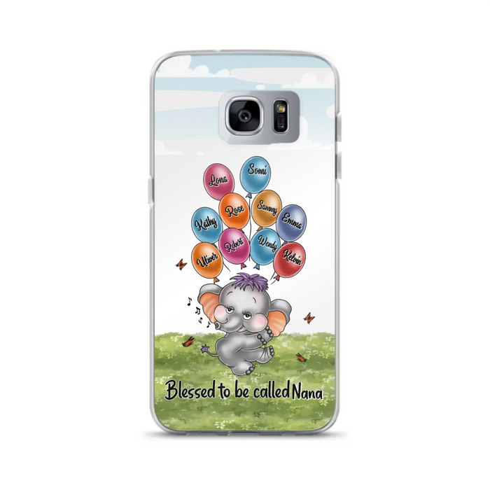 Personalized Grandma Phone Case - Up to 10 Kids - Gift Idea for Grandma/Mother's Day - Blessed To Be Called Nana