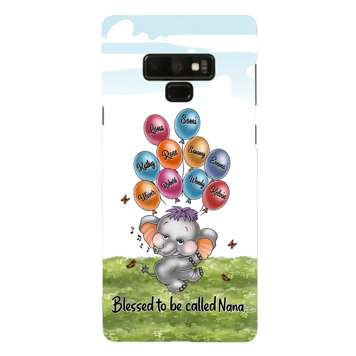 Personalized Grandma Phone Case - Up to 10 Kids - Gift Idea for Grandma/Mother's Day - Blessed To Be Called Nana