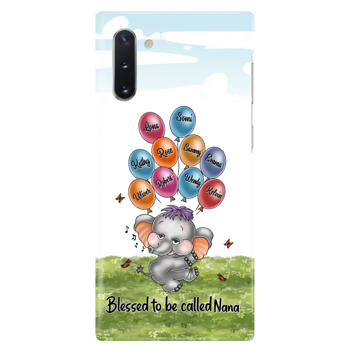 Personalized Grandma Phone Case - Up to 10 Kids - Gift Idea for Grandma/Mother's Day - Blessed To Be Called Nana