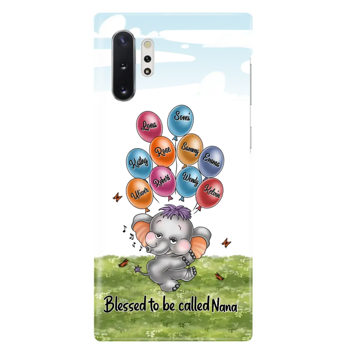 Personalized Grandma Phone Case - Up to 10 Kids - Gift Idea for Grandma/Mother's Day - Blessed To Be Called Nana