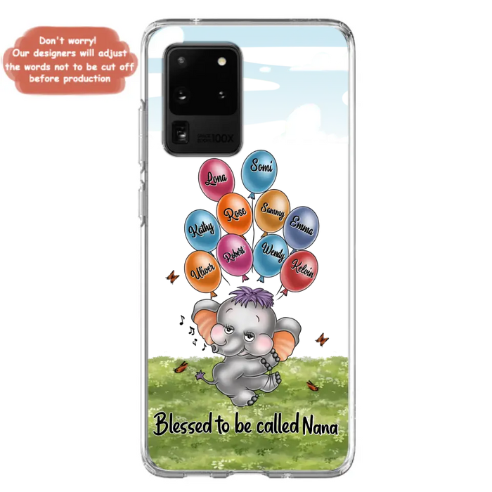 Personalized Grandma Phone Case - Up to 10 Kids - Gift Idea for Grandma/Mother's Day - Blessed To Be Called Nana
