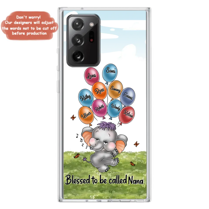 Personalized Grandma Phone Case - Up to 10 Kids - Gift Idea for Grandma/Mother's Day - Blessed To Be Called Nana