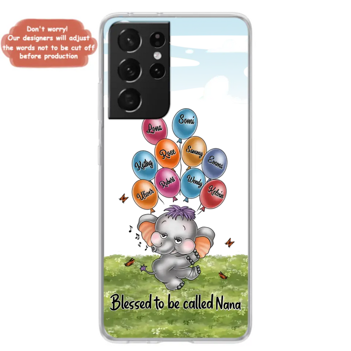Personalized Grandma Phone Case - Up to 10 Kids - Gift Idea for Grandma/Mother's Day - Blessed To Be Called Nana