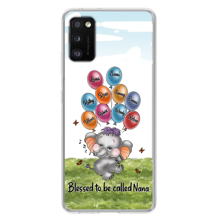 Personalized Grandma Phone Case - Upto 10 Kids - Gift Idea for Grandma/Mother's Day - Blessed To Be Called Nana
