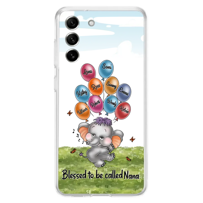Personalized Grandma Phone Case - Up to 10 Kids - Gift Idea for Grandma/Mother's Day - Blessed To Be Called Nana
