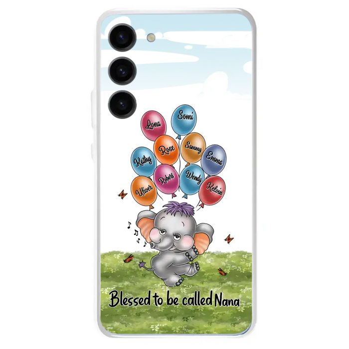 Personalized Grandma Phone Case - Up to 10 Kids - Gift Idea for Grandma/Mother's Day - Blessed To Be Called Nana