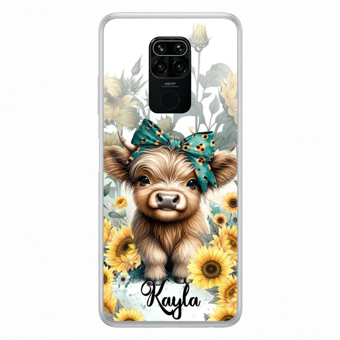Teal Highland Cow Phone Case - Gift Idea For Grandma/Birthday -  Case For Oppo/Xiaomi/Huawei