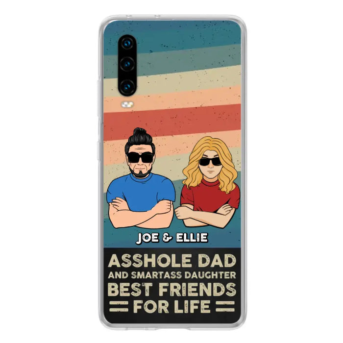 Personalized Dad/Mom And Daughter/Son Phone Case - Gift Idea For Father's Day/Mother's Day From Daughter/Son - Asshole Dad - Cases For Oppo/Xiaomi/Huawei