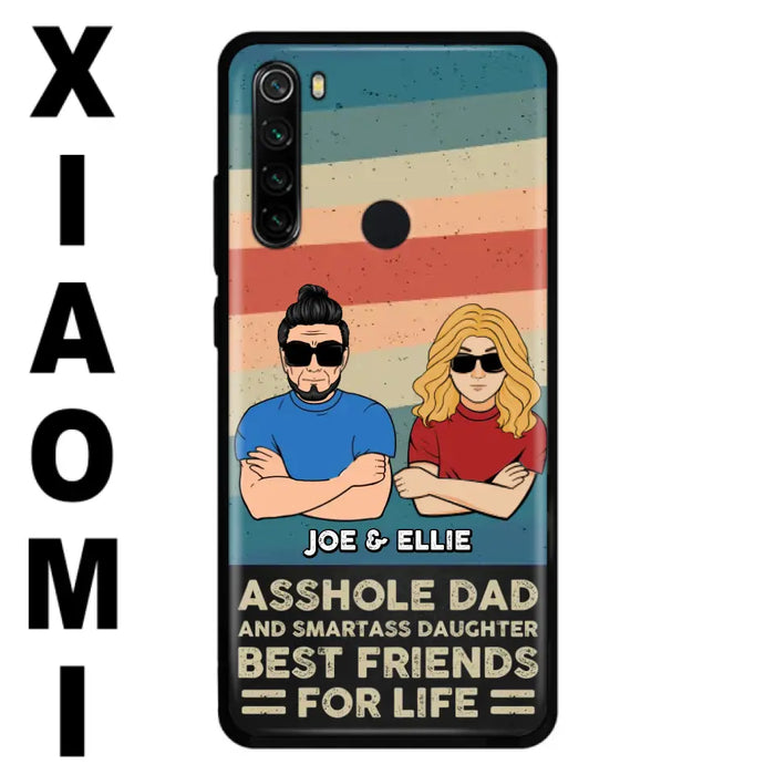 Personalized Dad/Mom And Daughter/Son Phone Case - Gift Idea For Father's Day/Mother's Day From Daughter/Son - Asshole Dad - Cases For Oppo/Xiaomi/Huawei