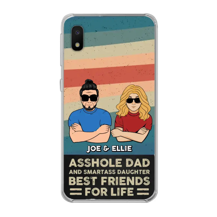 Personalized Dad/Mom And Daughter/Son Phone Case - Gift Idea For Father's Day/Mother's Day From Daughter/Son - Asshole Dad - Cases For Samsung/iPhone