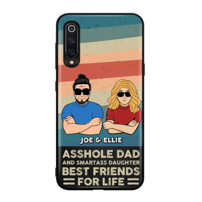 Personalized Dad/Mom And Daughter/Son Phone Case - Gift Idea For Father's Day/Mother's Day From Daughter/Son - Asshole Dad - Cases For Oppo/Xiaomi/Huawei