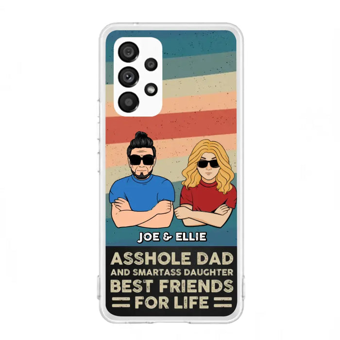 Personalized Dad/Mom And Daughter/Son Phone Case - Gift Idea For Father's Day/Mother's Day From Daughter/Son - Asshole Dad - Cases For Samsung/iPhone