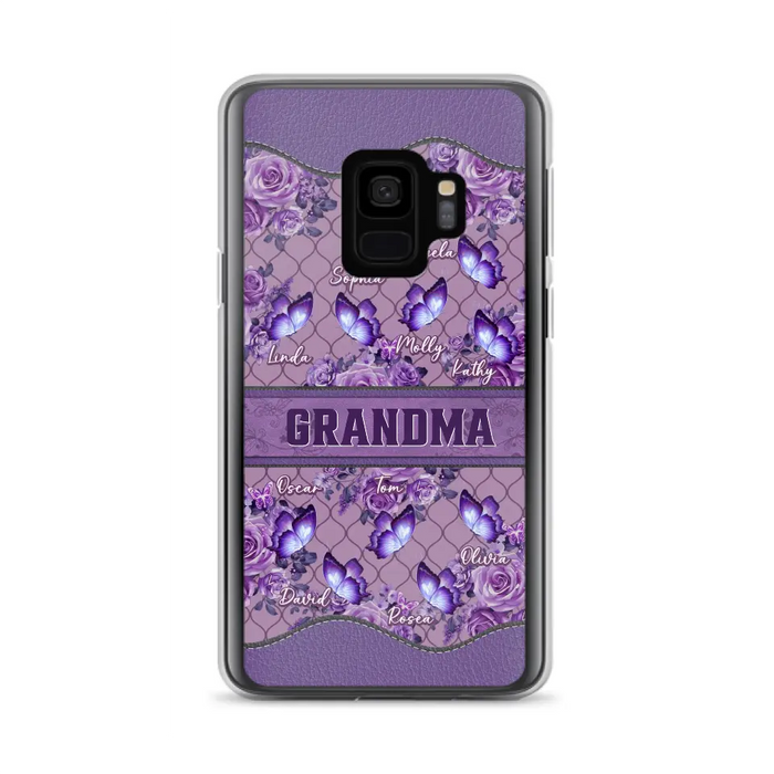 Personalized Grandma Butterfly Phone Case - Gift Idea For Mother's Day/Grandma - Cases For iPhone/Samsung