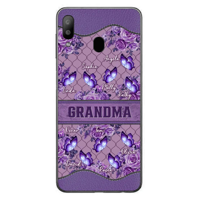 Personalized Grandma Butterfly Phone Case - Gift Idea For Mother's Day/Grandma - Cases For iPhone/Samsung