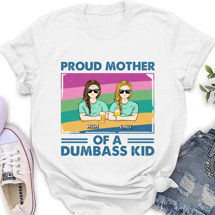 Custom Personalized Proud Mother Shirt/Hoodie - Upto 4 Kids - Mother's Day Gift For Grandma/Mom -  Proud Mother Of A Few Kids