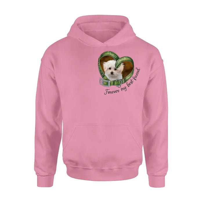 Custom Personalized Memorial Dog Photo Shirt/Hoodie - Memorial Gift Idea For Dog Owners - Forever My Best Friend