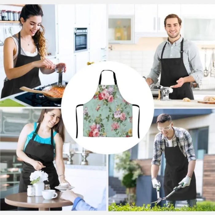 Custom Personalized Kitchen Fashion Home Pocketless Apron - Gift Idea For Cooking Lover/Pet Lovers/Mother's Day - We'll Be Watching You